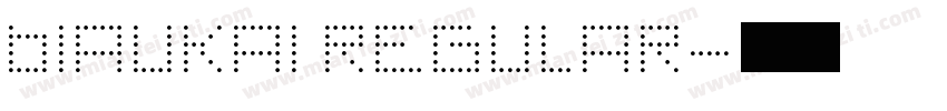 bIAUKAI REGULAR字体转换